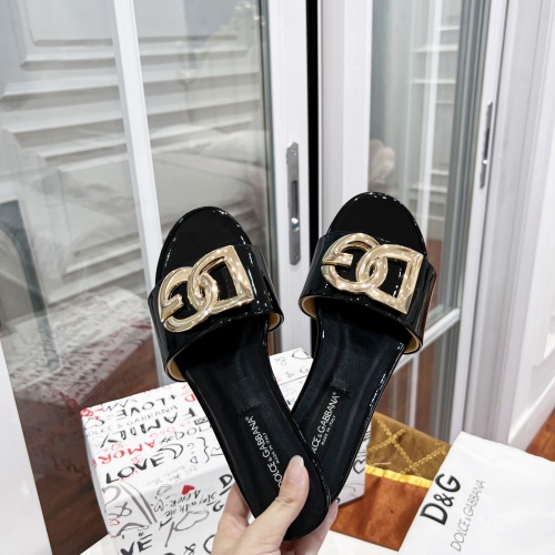Replica Dolce & Gabbana D&G Slippers For Women #992635 $80.00 USD for Wholesale