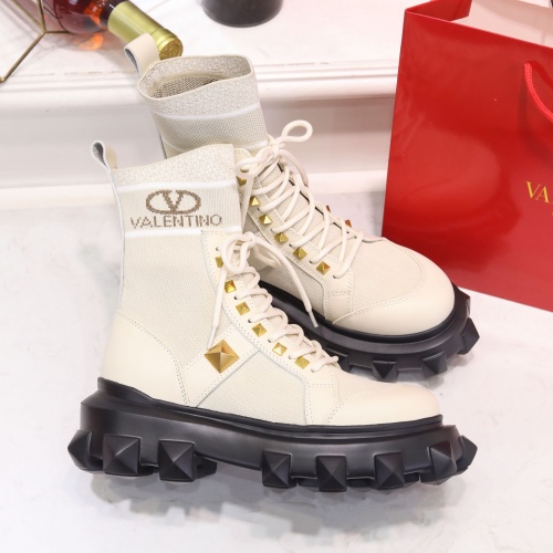 Replica Valentino Boots For Women #992641 $96.00 USD for Wholesale