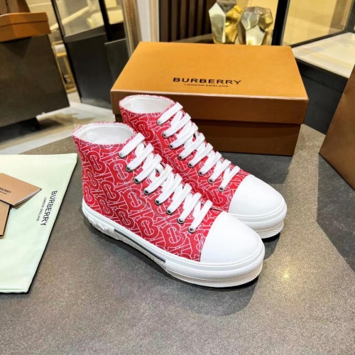 Replica Burberry High Tops Shoes For Men #992664 $88.00 USD for Wholesale