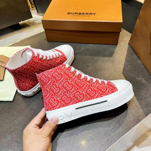 Replica Burberry High Tops Shoes For Men #992664 $88.00 USD for Wholesale