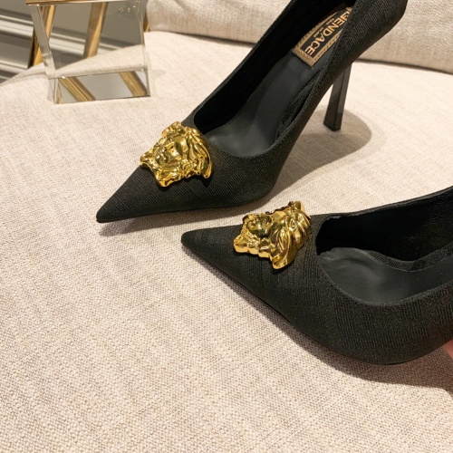 Replica Versace High-Heeled Shoes For Women #992721 $112.00 USD for Wholesale