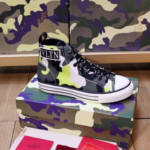 Replica Valentino High Tops Shoes For Men #993056 $96.00 USD for Wholesale