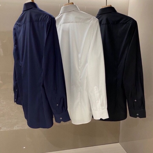 Replica Burberry Shirts Long Sleeved For Men #994208 $56.00 USD for Wholesale
