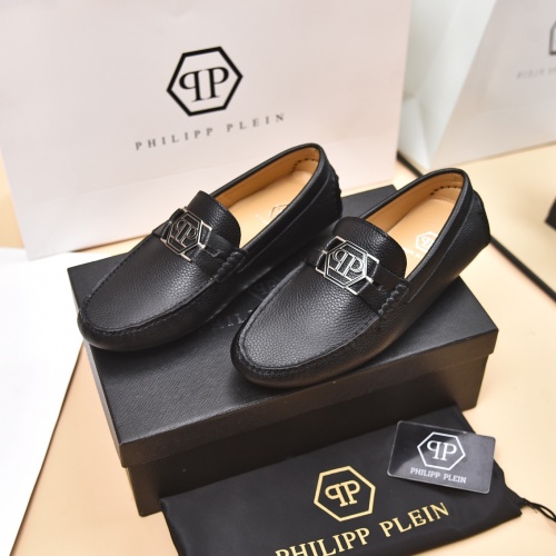 Philipp Plein PP Leather Shoes For Men #994278 $80.00 USD, Wholesale Replica Philipp Plein PP Leather Shoes