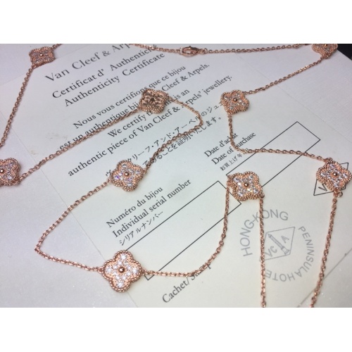Replica Van Cleef & Arpels Necklaces For Women #994358 $40.00 USD for Wholesale