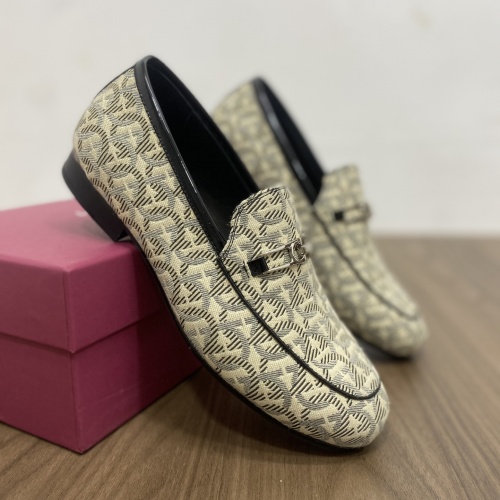 Replica Salvatore Ferragamo Leather Shoes For Men #994882 $96.00 USD for Wholesale