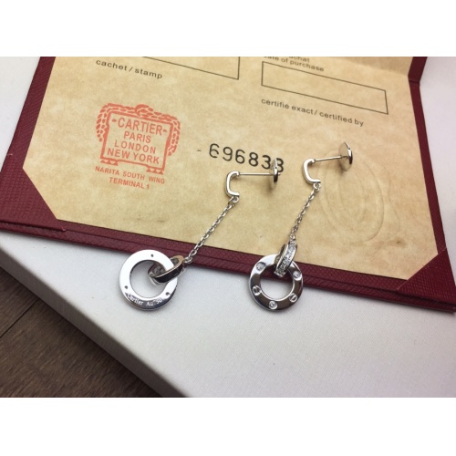 Replica Cartier Earrings For Women #995092 $25.00 USD for Wholesale