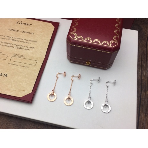 Replica Cartier Earrings For Women #995093 $25.00 USD for Wholesale