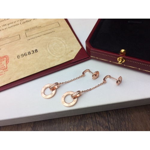 Replica Cartier Earrings For Women #995093 $25.00 USD for Wholesale