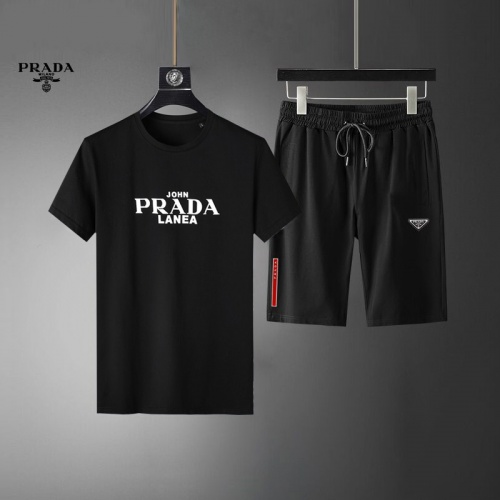 Prada Tracksuits Short Sleeved For Men #995175