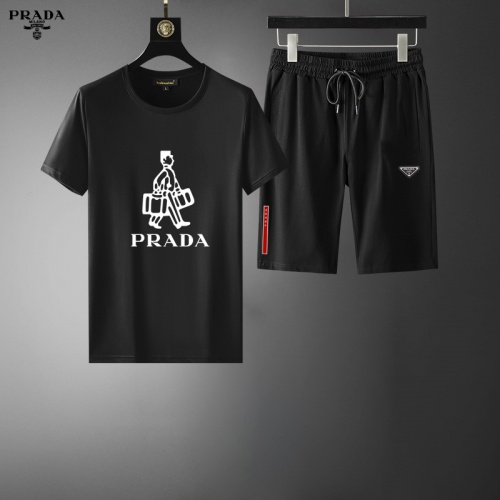 Prada Tracksuits Short Sleeved For Men #995177