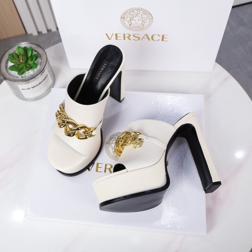 Replica Versace Slippers For Women #995419 $100.00 USD for Wholesale