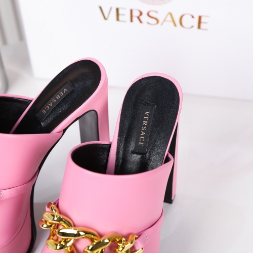 Replica Versace Slippers For Women #995422 $100.00 USD for Wholesale