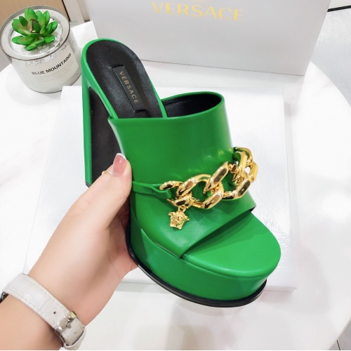 Replica Versace Slippers For Women #995426 $100.00 USD for Wholesale