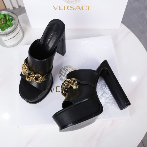Replica Versace Slippers For Women #995429 $100.00 USD for Wholesale