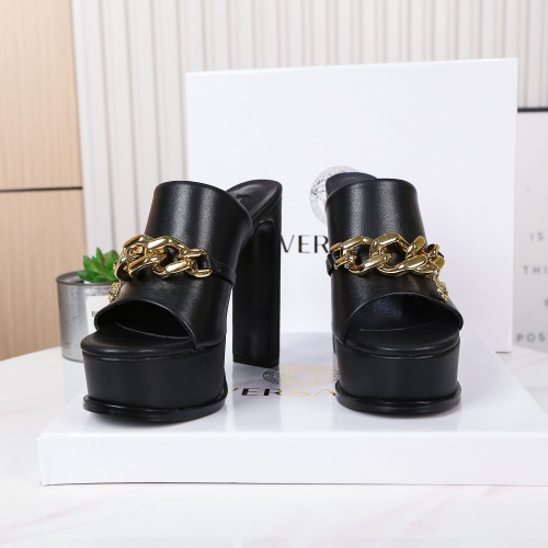 Replica Versace Slippers For Women #995429 $100.00 USD for Wholesale
