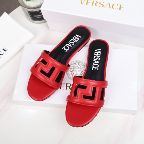 Replica Versace Slippers For Women #995441 $82.00 USD for Wholesale