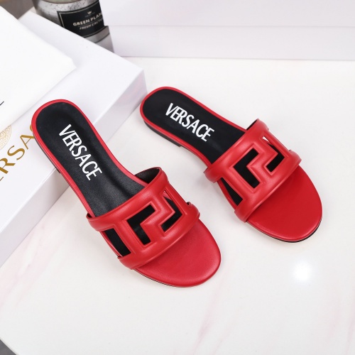 Replica Versace Slippers For Women #995441 $82.00 USD for Wholesale