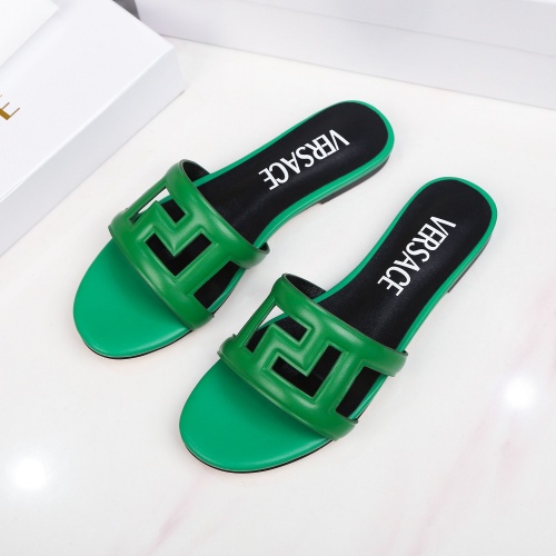 Versace Slippers For Women #995445 $82.00 USD, Wholesale Replica Versace Slippers