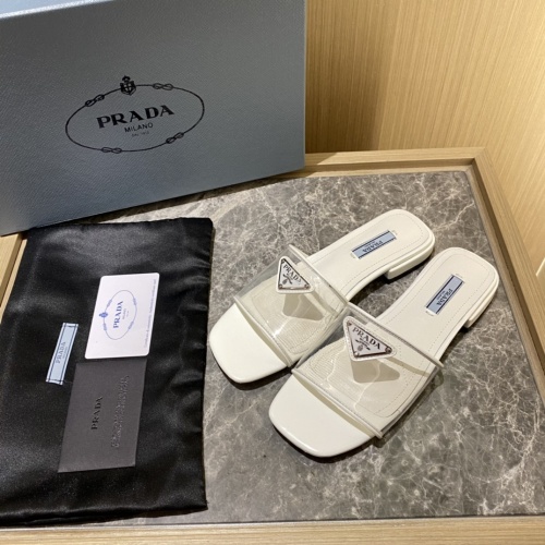 Replica Prada Slippers For Women #995448 $82.00 USD for Wholesale