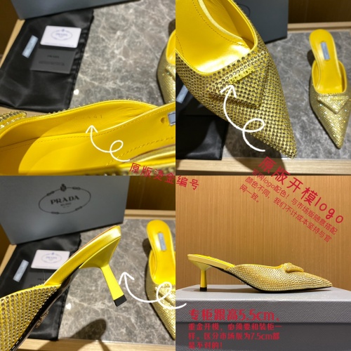 Replica Prada Slippers For Women #995472 $100.00 USD for Wholesale