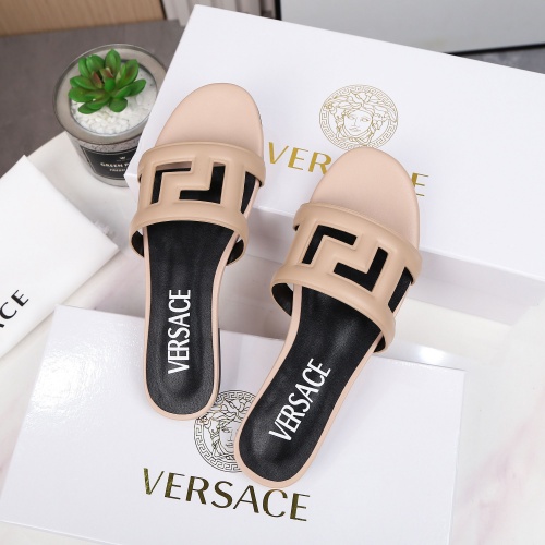 Replica Versace Slippers For Women #995639 $82.00 USD for Wholesale