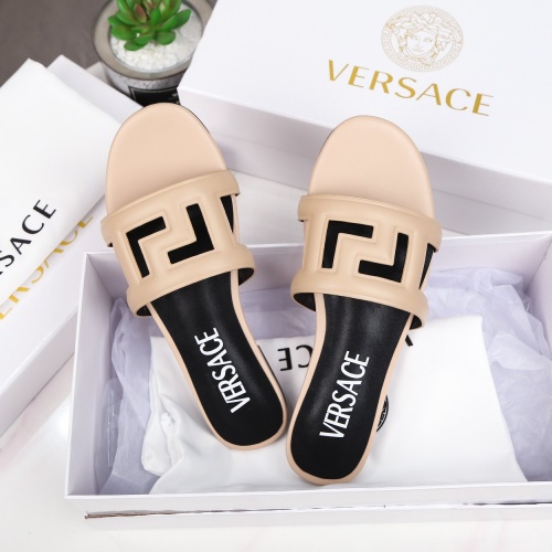 Replica Versace Slippers For Women #995639 $82.00 USD for Wholesale