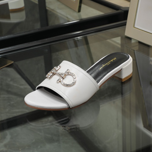 Replica Salvatore Ferragamo Slippers For Women #995653 $82.00 USD for Wholesale