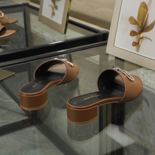 Replica Salvatore Ferragamo Slippers For Women #995657 $82.00 USD for Wholesale