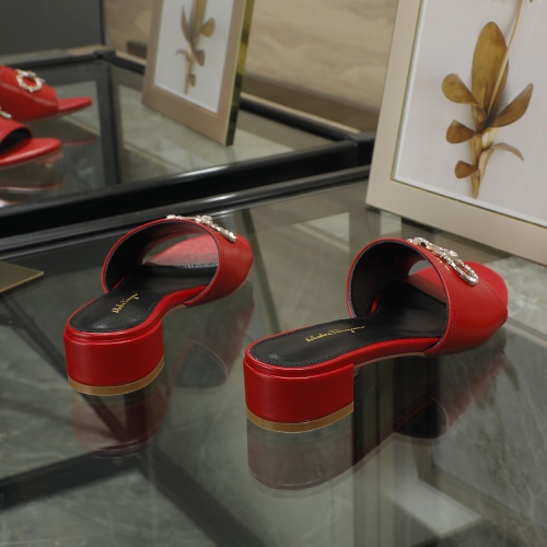 Replica Salvatore Ferragamo Slippers For Women #995658 $82.00 USD for Wholesale