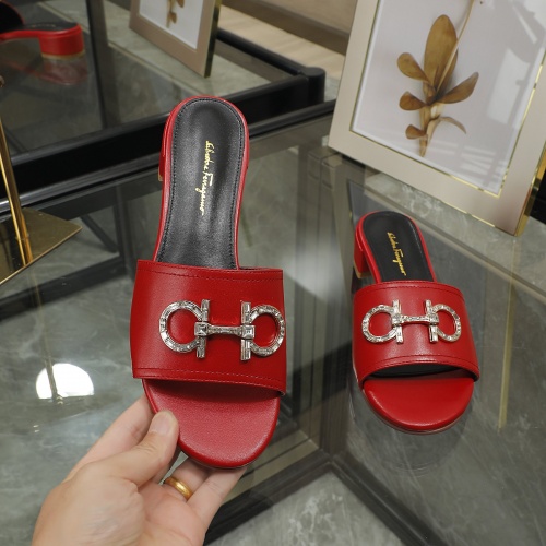 Replica Ferragamo Salvatore FS Slippers For Women #995658 $82.00 USD for Wholesale
