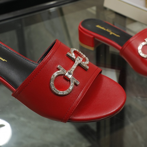 Replica Ferragamo Salvatore FS Slippers For Women #995658 $82.00 USD for Wholesale