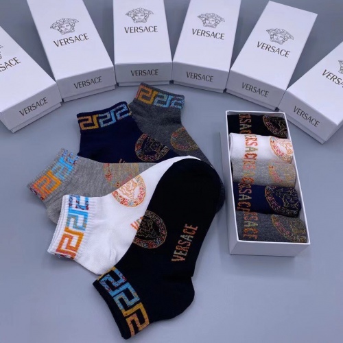 Replica Versace Socks #995661 $27.00 USD for Wholesale