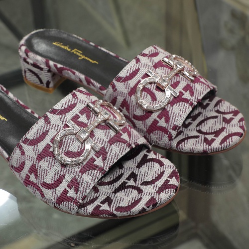 Replica Salvatore Ferragamo Slippers For Women #995667 $82.00 USD for Wholesale