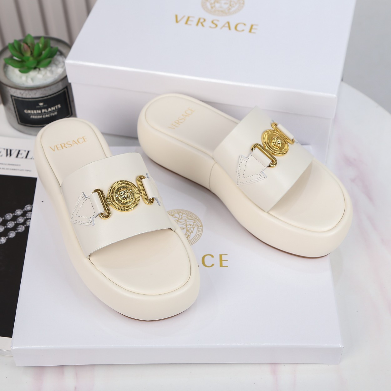 fake versace slippers