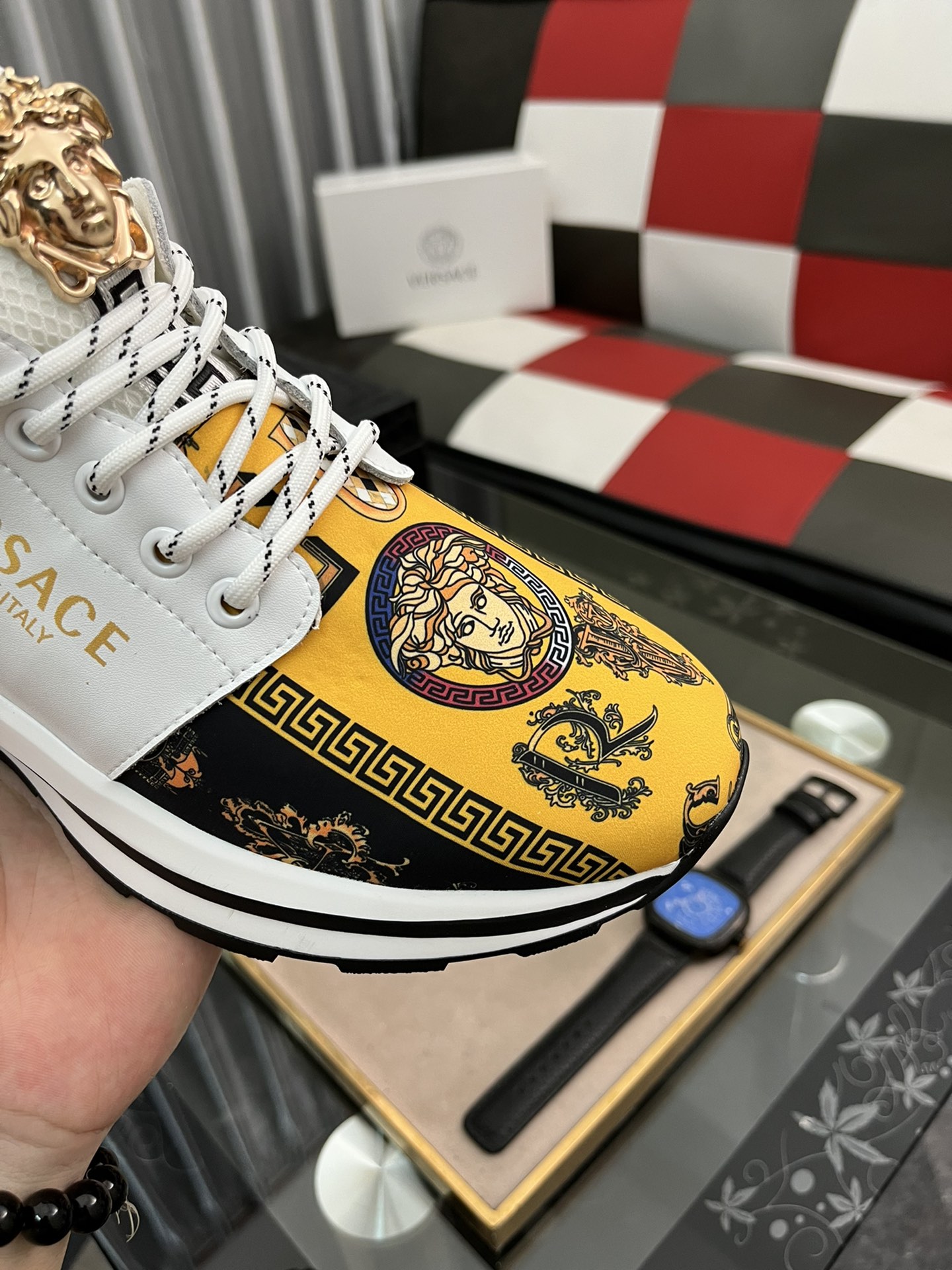 custom versace shoes