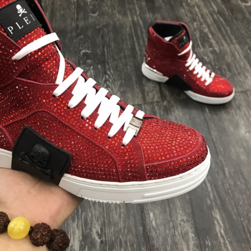 Replica Philipp Plein PP High Tops Shoes For Men #1000091 $112.00 USD for Wholesale