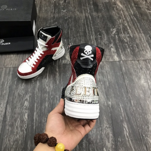 Replica Philipp Plein PP High Tops Shoes For Men #1000095 $112.00 USD for Wholesale