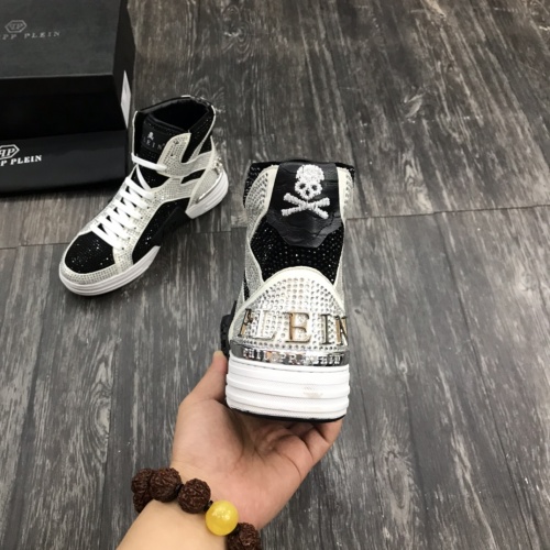 Replica Philipp Plein PP High Tops Shoes For Men #1000097 $112.00 USD for Wholesale