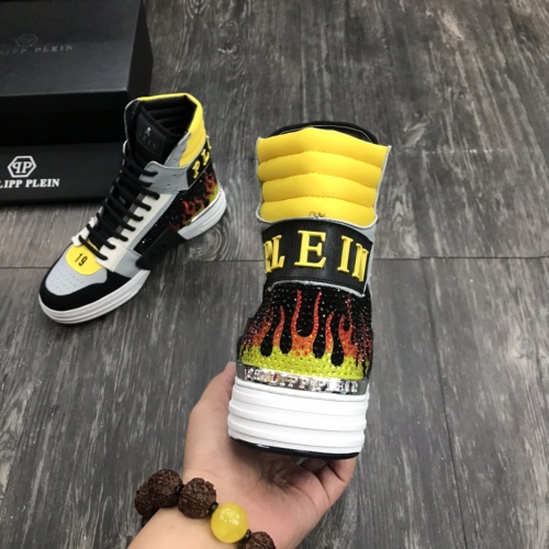 Replica Philipp Plein PP High Tops Shoes For Men #1000098 $118.00 USD for Wholesale