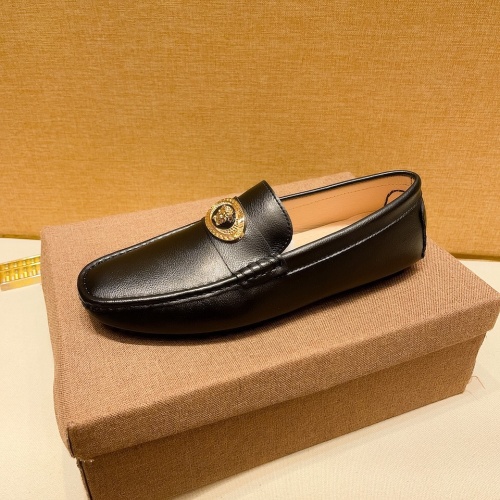 Replica Versace Leather Shoes For Men #1000651 $72.00 USD for Wholesale