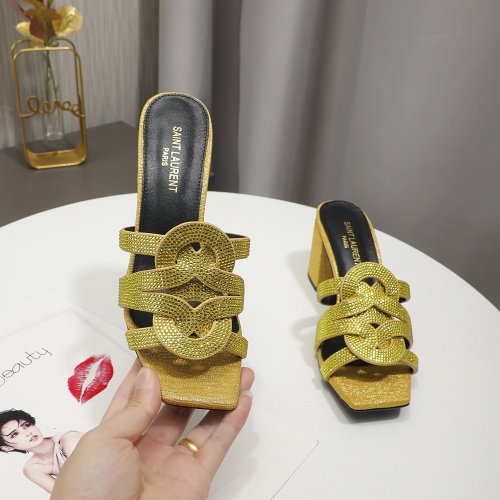 Replica Yves Saint Laurent YSL Slippers For Women #1000800 $82.00 USD for Wholesale