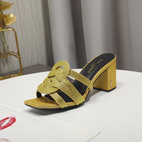 Replica Yves Saint Laurent YSL Slippers For Women #1000800 $82.00 USD for Wholesale