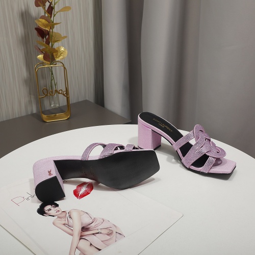 Replica Yves Saint Laurent YSL Slippers For Women #1000801 $82.00 USD for Wholesale