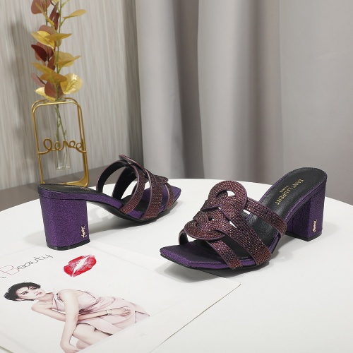 Replica Yves Saint Laurent YSL Slippers For Women #1000802 $82.00 USD for Wholesale