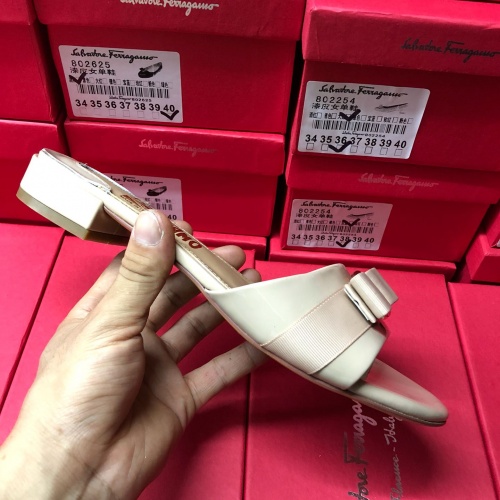 Replica Salvatore Ferragamo Slippers For Women #1000813 $76.00 USD for Wholesale