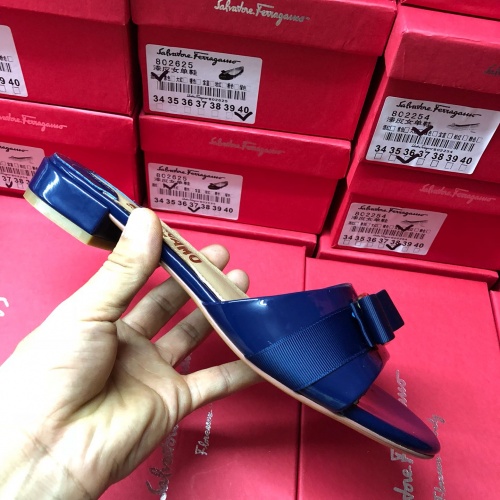 Replica Salvatore Ferragamo Slippers For Women #1000814 $76.00 USD for Wholesale