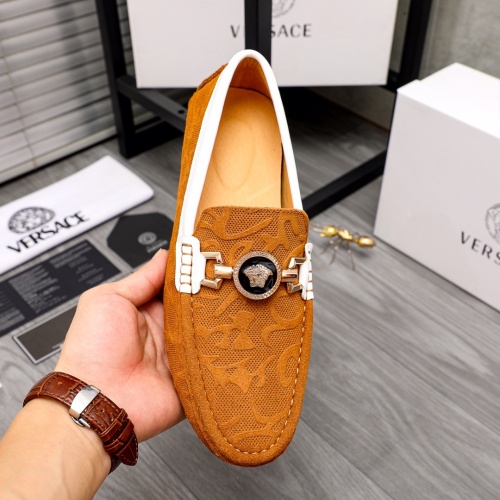 Replica Versace Leather Shoes For Men #1000865 $68.00 USD for Wholesale