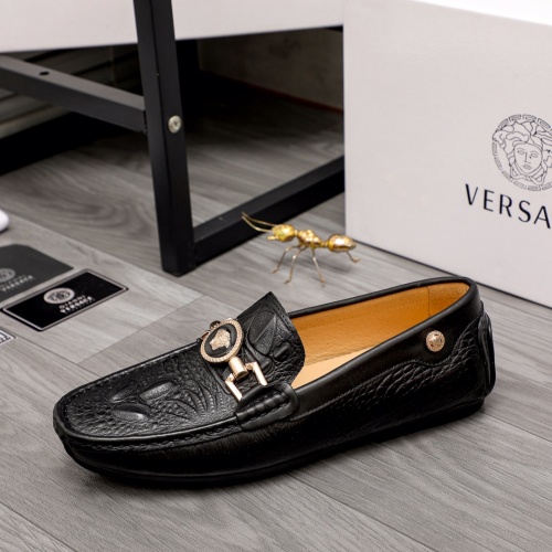 Replica Versace Leather Shoes For Men #1000877 $68.00 USD for Wholesale