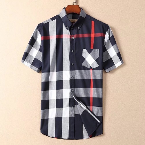 Burberry Shirts Short Sleeved For Men #1001063 $38.00 USD, Wholesale Replica Burberry Shirts